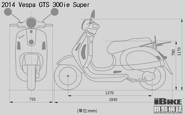 moto gts 1 size