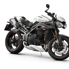Speed Triple RS-Front 3-4 Crystal White