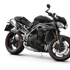 Speed Triple RS-Front 3-4 Matt Jet Black