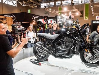 intermot 18 013 014  Pressekonferenz Horex, Horex VR 6 RAW, Halle 7