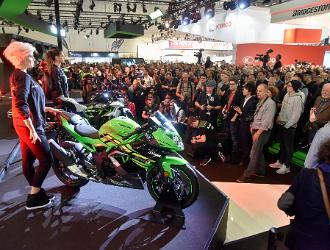 intermot 18 006 022  Pressekonferenz Kawasaki, Halle 8