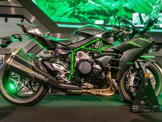 intermot 18 006 031  Pressekonferenz Kawasaki, Ninja H2 Carbon, Halle 8