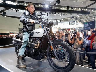 intermot 18 017 005  Pressekonferenz Triumph, mit der Presseneuheit Street Scrambler, Halle 6